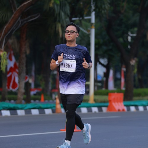 Race photo from KEMLU RUN 2026