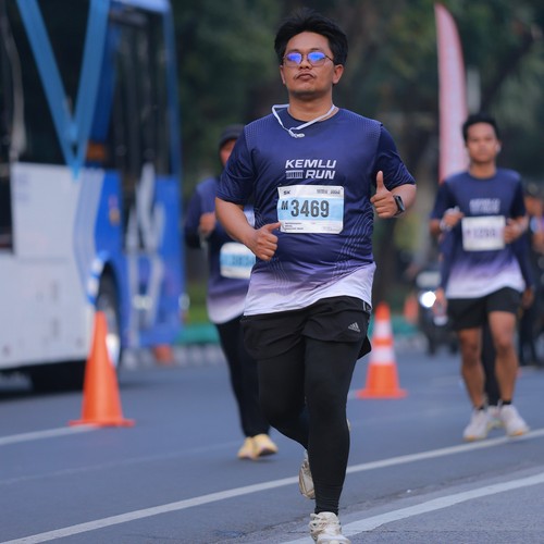 Race photo from KEMLU RUN 2026