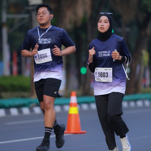 Race photo from KEMLU RUN 2026