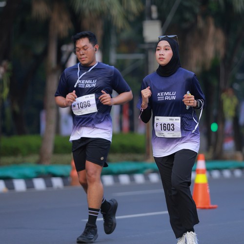 Race photo from KEMLU RUN 2026