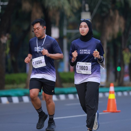 Race photo from KEMLU RUN 2026