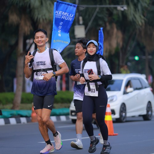 Race photo from KEMLU RUN 2026