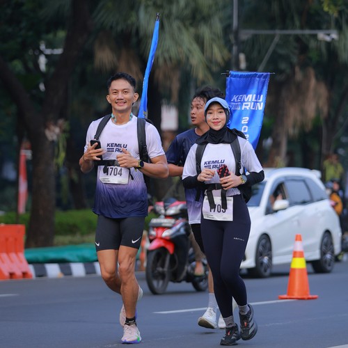 Race photo from KEMLU RUN 2026