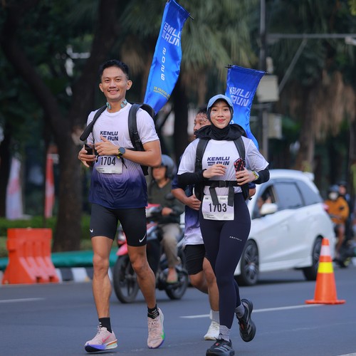 Race photo from KEMLU RUN 2026