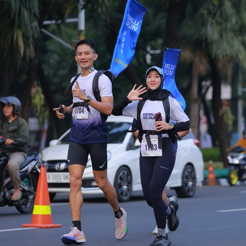 Race photo from KEMLU RUN 2026