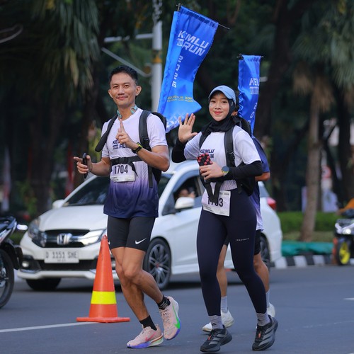 Race photo from KEMLU RUN 2026