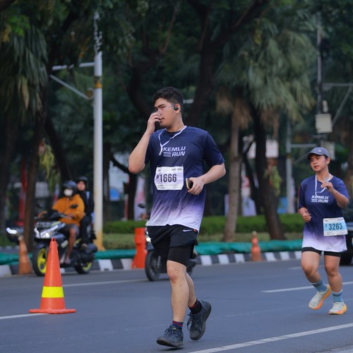 Race photo from KEMLU RUN 2026