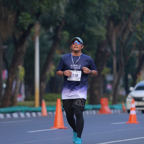 Race photo from KEMLU RUN 2026