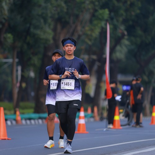 Race photo from KEMLU RUN 2026
