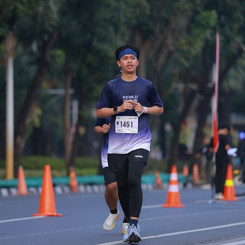 Race photo from KEMLU RUN 2026
