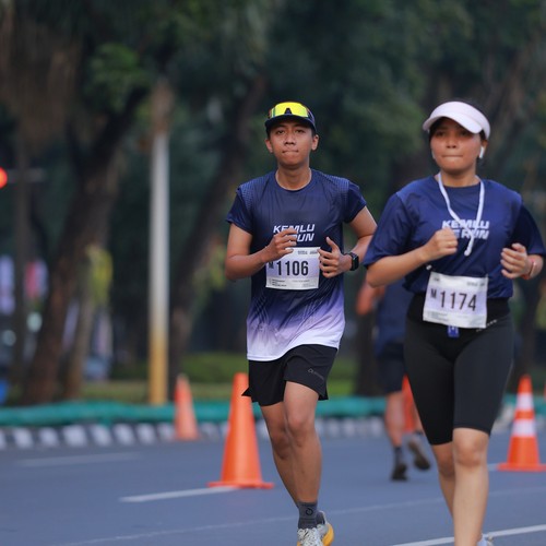 Race photo from KEMLU RUN 2026