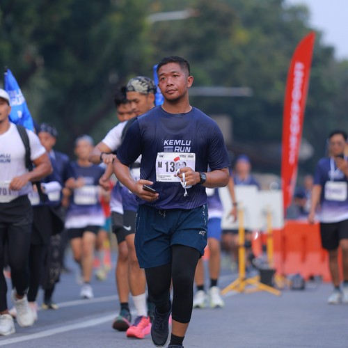 Race photo from KEMLU RUN 2026