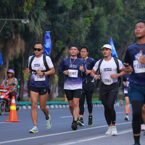 Race photo from KEMLU RUN 2026