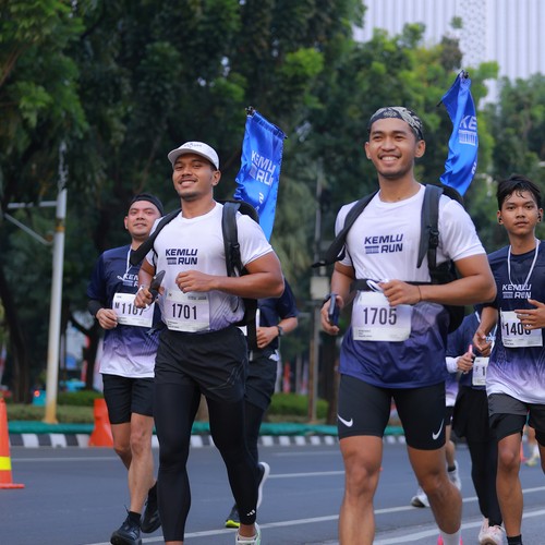 Race photo from KEMLU RUN 2026