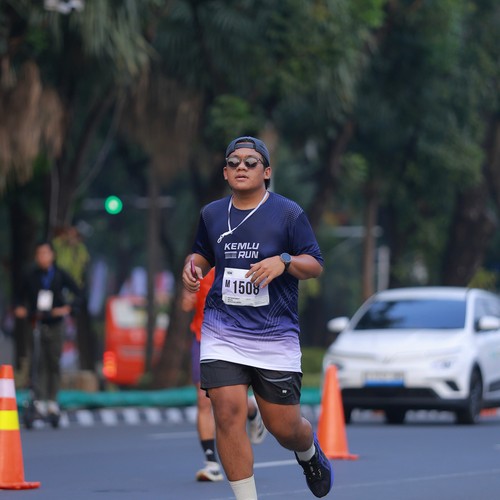 Race photo from KEMLU RUN 2026