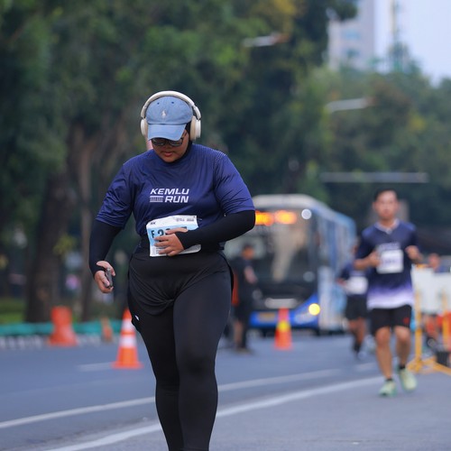 Race photo from KEMLU RUN 2026