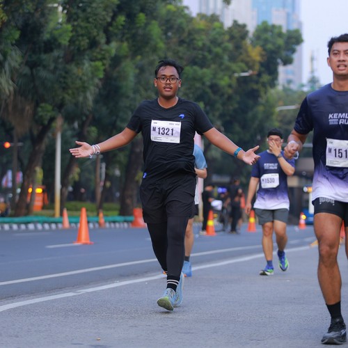 Race photo from KEMLU RUN 2026