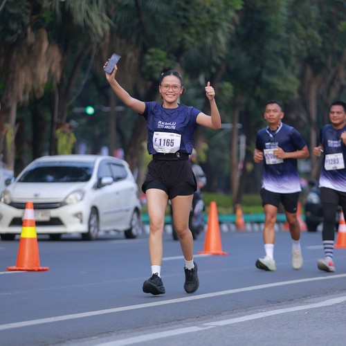 Race photo from KEMLU RUN 2026