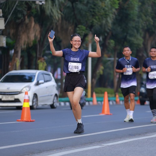 Race photo from KEMLU RUN 2026