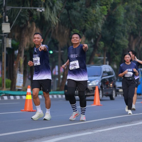 Race photo from KEMLU RUN 2026