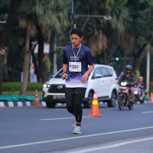 Race photo from KEMLU RUN 2026