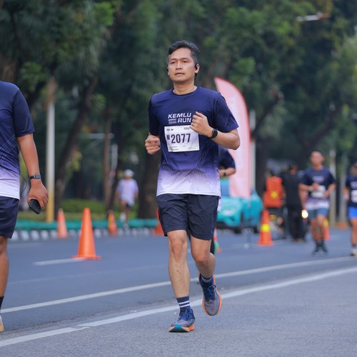 Race photo from KEMLU RUN 2026