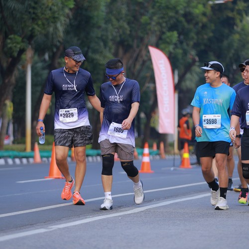 Race photo from KEMLU RUN 2026