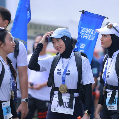 Race photo from KEMLU RUN 2026