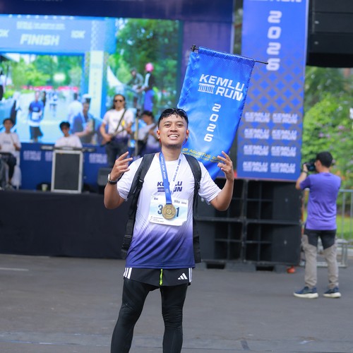 Race photo from KEMLU RUN 2026