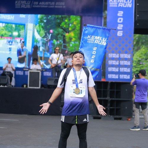 Race photo from KEMLU RUN 2026
