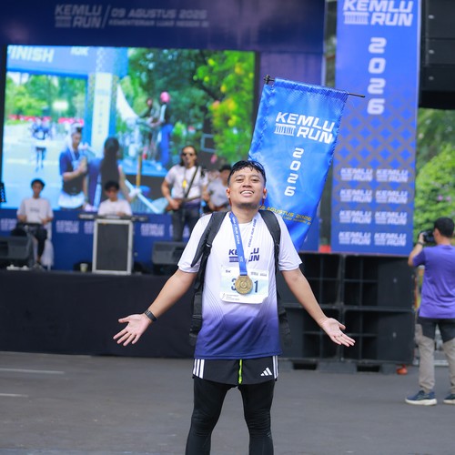 Race photo from KEMLU RUN 2026