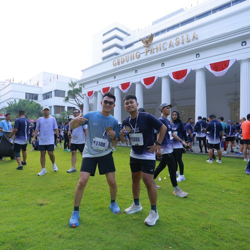 Race photo from KEMLU RUN 2026