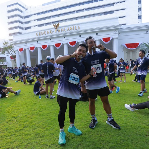 Race photo from KEMLU RUN 2026