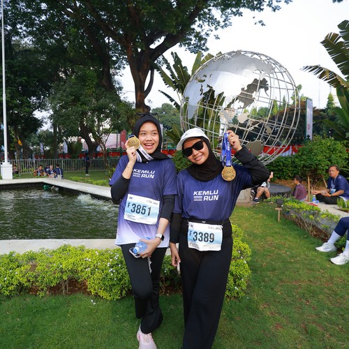 Race photo from KEMLU RUN 2026