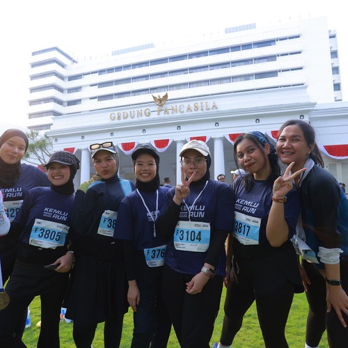 Race photo from KEMLU RUN 2026