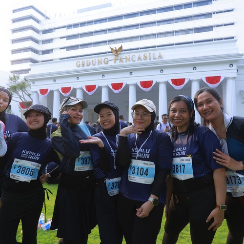 Race photo from KEMLU RUN 2026