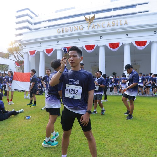 Race photo from KEMLU RUN 2026