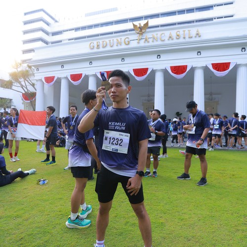 Race photo from KEMLU RUN 2026