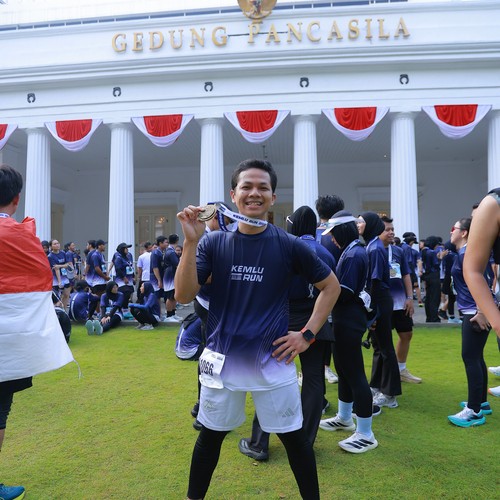 Race photo from KEMLU RUN 2026