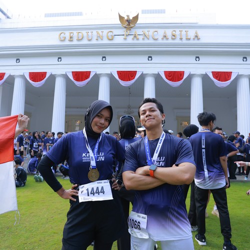 Race photo from KEMLU RUN 2026