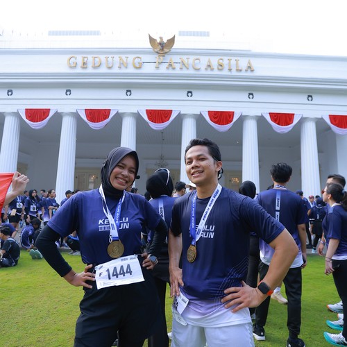 Race photo from KEMLU RUN 2026