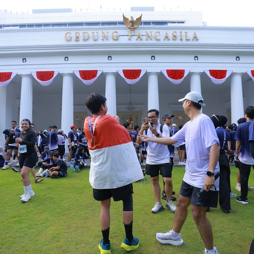 Race photo from KEMLU RUN 2026