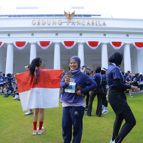 Race photo from KEMLU RUN 2026