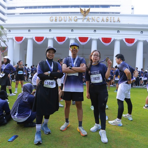 Race photo from KEMLU RUN 2026