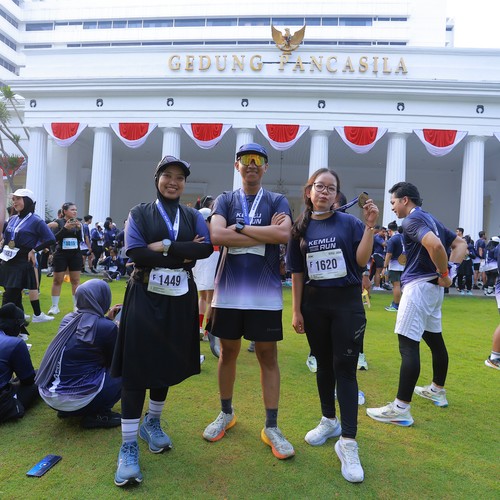 Race photo from KEMLU RUN 2026