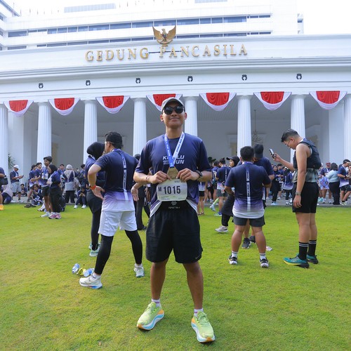 Race photo from KEMLU RUN 2026