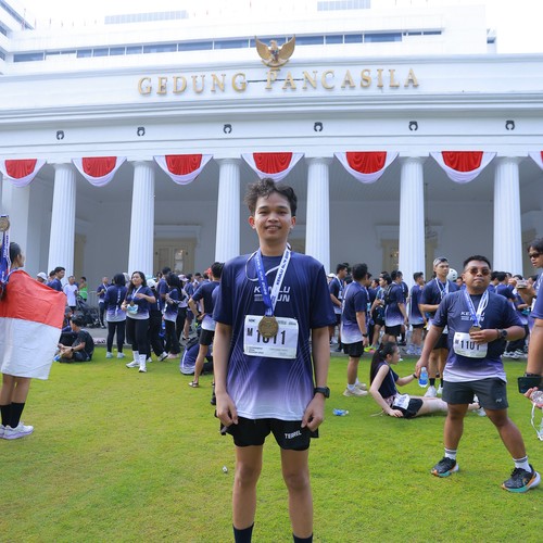 Race photo from KEMLU RUN 2026
