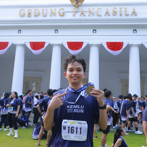 Race photo from KEMLU RUN 2026