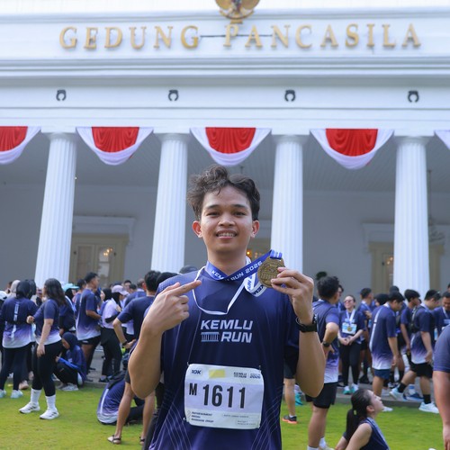 Race photo from KEMLU RUN 2026