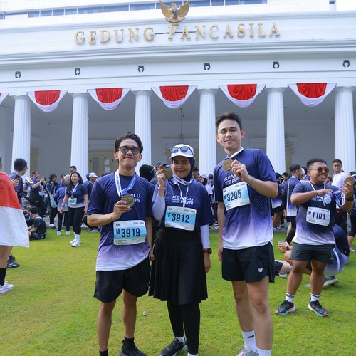 Race photo from KEMLU RUN 2026